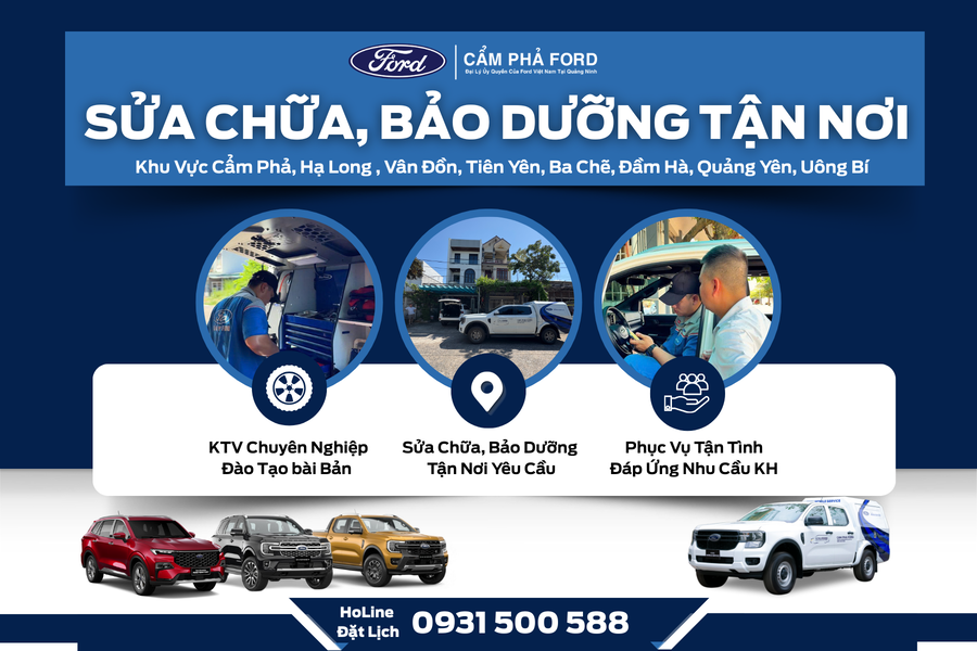 Cẩm Phả Ford Triển Khai Dịch Vụ Sửa Chữa Lưu Động – Phục Vụ Tận Nơi Tại Quảng Ninh